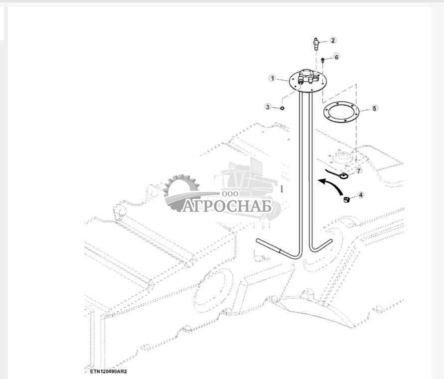 Коллектор топливного бака 